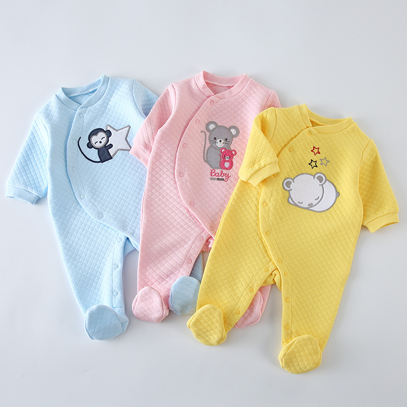 Baby Clothing Brand - Baby Cotton Rompers Clothes Newborn Long