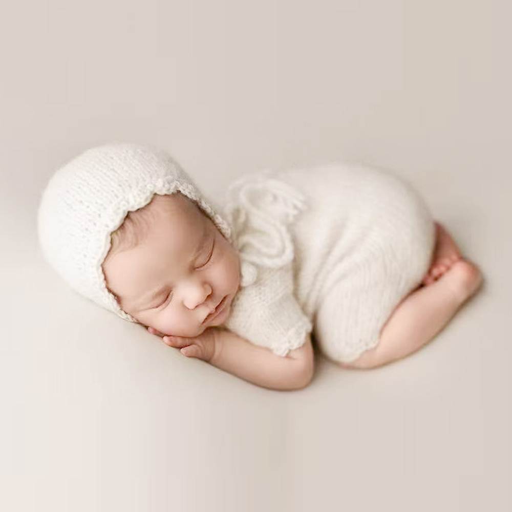 Baby Clothing Accessories - Newborn Photography Props Baby Jumpsuit Hat