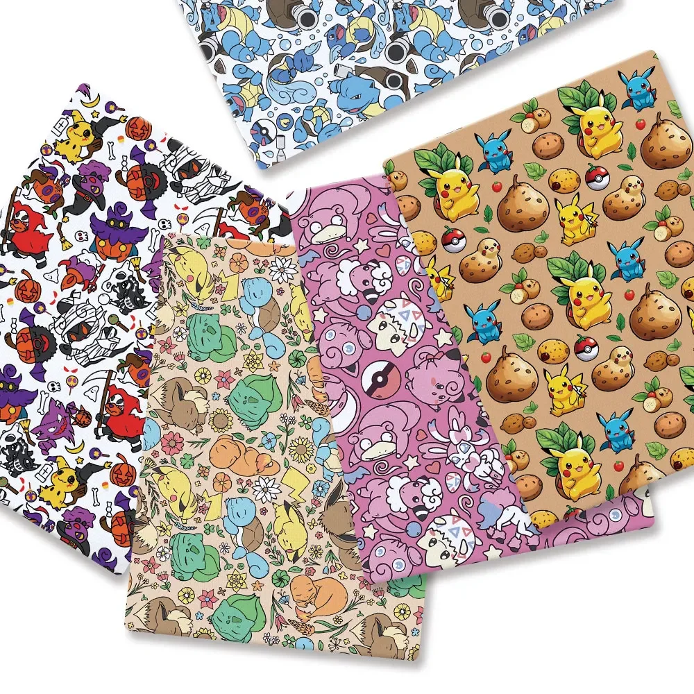 Baby Clothing Japan - Pokemon Cartoon Fabric140*50cm Handmade Sewing Patchwork