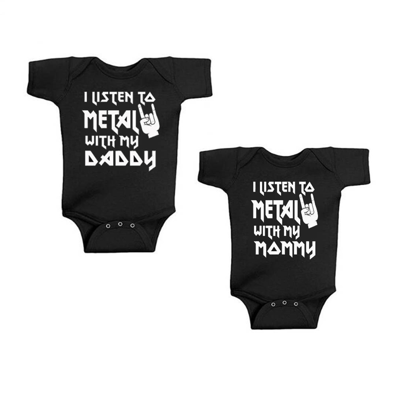Baby Clothing Brand - I Listen to Metal with My