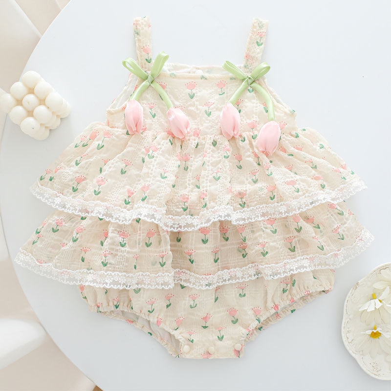 Baby Clothing Brand - 2026 Baby Girl Summer Princess Strap