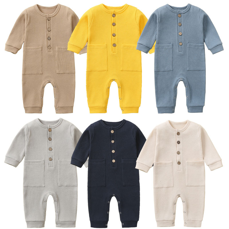 Baby Clothing Factory Shop - 100% Cotton Waffle One-pieces Buy More