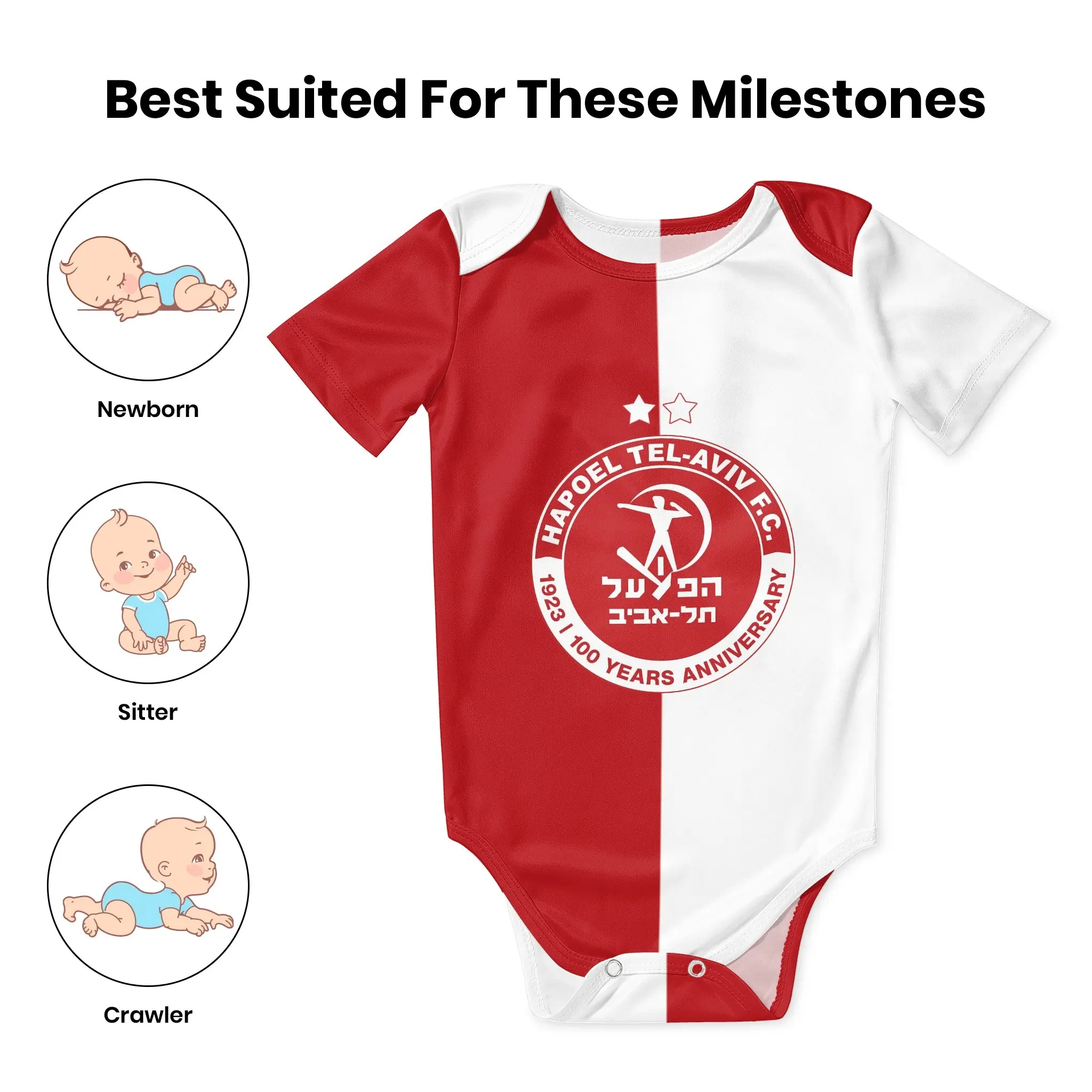 Hapoel Tel Aviv Baby Bodysuit  - Baby Clothing Brand review and price