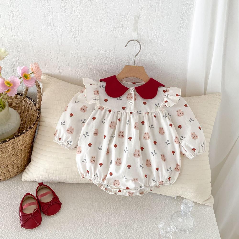 Cute Rabbit Printed Baby Jumps - Baby Clothing Quality review and price