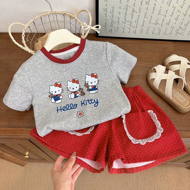 Anime Hello Kitty Girl Summer  - Baby Clothing Quality review and price