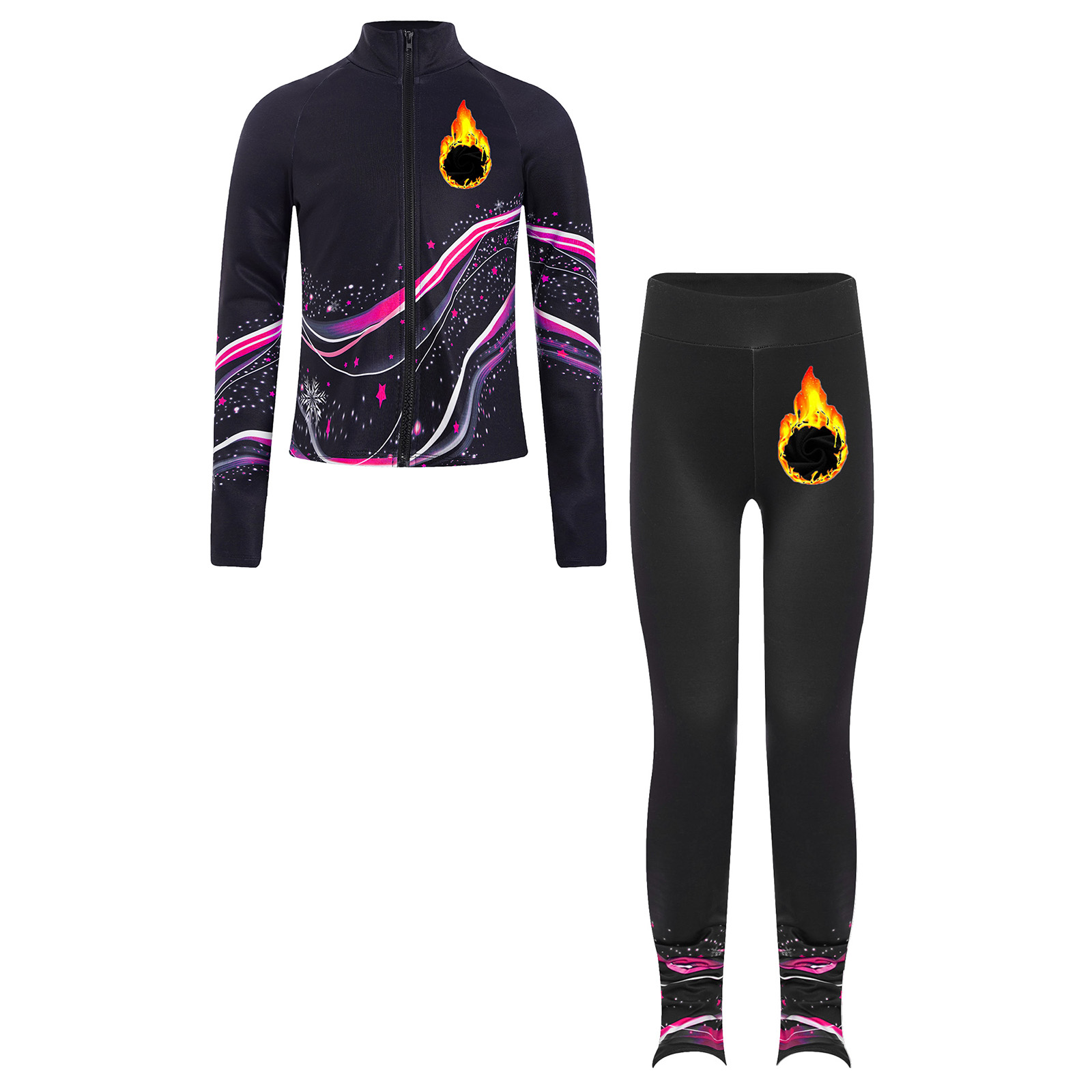 Kids Girls Fleece Figure Skati - Toddler Legging Set review and price