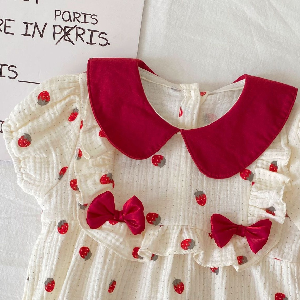 3-24M Summer Baby Bodysuit Bow - Baby Clothing Online review and price